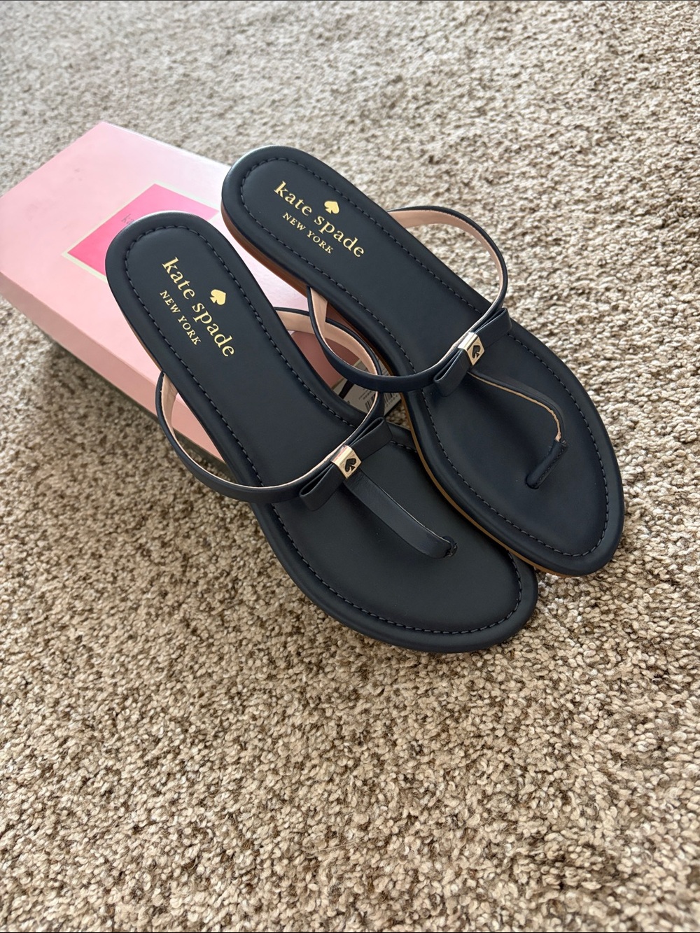 kate spade T-Strap peplum Sandals